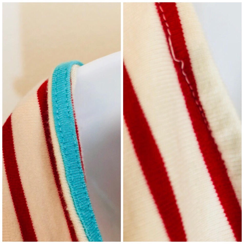 Maeve | Marketa . red stripped one shoulder dress - Picture 8 of 8